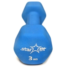 Гантель неопреновая DB-201 3 кг, синяя