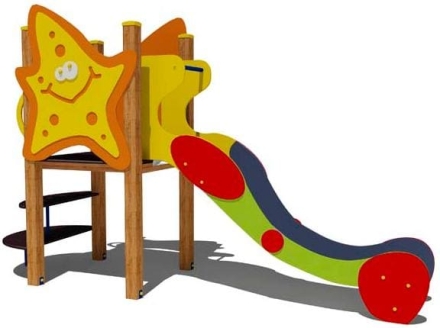 Горка Морская звезда 08019 H=1000 для детской площадки, фото 1