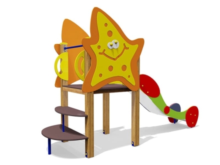 Горка Морская звезда 08019 H=1000 для детской площадки, фото 2