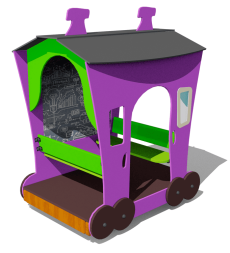 Игровой комплекс Вагон №1 ВСТ 1121 для детской площадки, фото 1 Игровой комплекс Вагон №1 ВСТ 1121 для детской площадки, фото 1