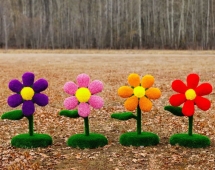 Топиари цветок, h=196 см, цвет на выбор - газон Eco + Deluxe