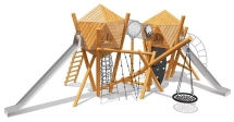 Игровой комплекс Эко VST 0024/1 для детской площадки Игровой комплекс Эко VST 0024/1 для детской площадки