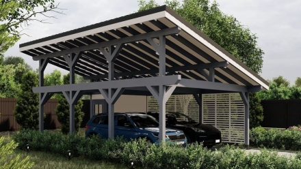 Навес для машин РАЙБЛ Несущий каркас, фото 7