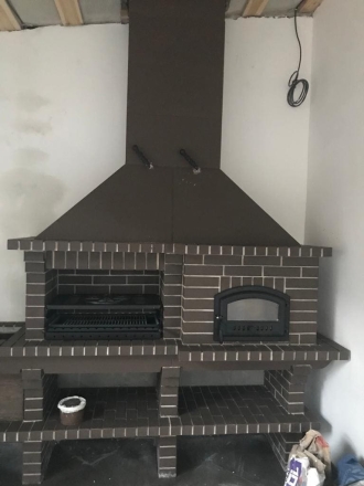 Печь Аристократ 760 Радиальный кирпич красный, фото 2