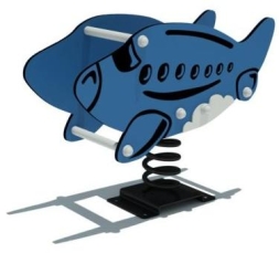 Качалка на пружине Самолёт КНП-097 для детской площадки