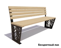 Парковая скамейка Гарнизон, Сосна (без подлокотников) 0,6 м