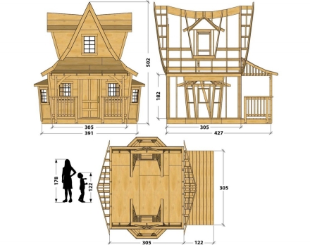 Игровой домик TORUDA WOOD Волшебный 3, фото 3