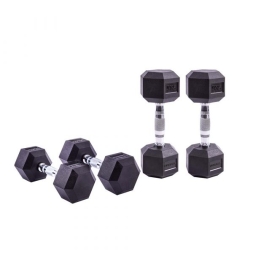 Гексагональные гантели LIVEPRO Hex Dumbbell 5 кг, пара, фото 2