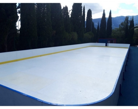 Хоккейная коробка из стеклопластика толщиной 7 мм, с обычными бортами, без ограждения из сетки, размер 12x24 м, фото 4