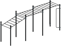 Воркаут ЛОВ 89 серый ВТ 101.11-03, фото 4