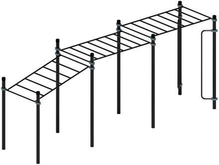 Воркаут ЛОВ 89 серый ВТ 101.11-03, фото 4