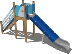 Детская горка Борей Fairytale ГР101.00.1.2 для игровой площадки, фото 1