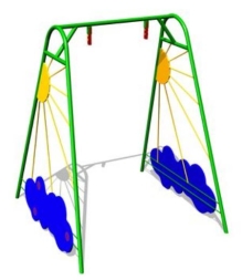 Детские качели Рассвет К008 с сидением К046 для игровых площадок, фото 2 Детские качели Рассвет К008 с сидением К046 для игровых площадок, фото 2