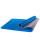 Коврик для йоги FM-201, TPE, 173x61x0,4 см, синий/серый