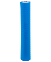 Коврик для йоги FM-201, TPE, 173x61x0,4 см, синий/серый