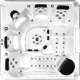 Бассейн СПА Joyee SPA Rome 220х220х92 см