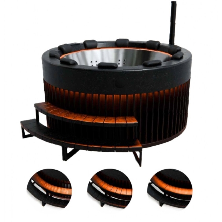 Сибирская купель &quot;Лава&quot; Сибирский банный чан (нерж. сталь) 2350 мм, фото 3