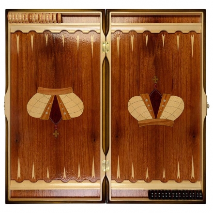 Нарды резные ручной работы &quot;Герб МВД&quot;, фото 2