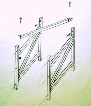 Ферма для игрового щита настенная вынос 1,2 м Ферма для игрового щита настенная вынос 1,2 м