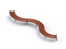 МФ 1.166 Лавочка Парк волна