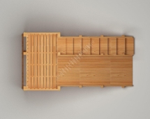 Зимняя горка TORUDA Север wood-3 (скат 3 м)
