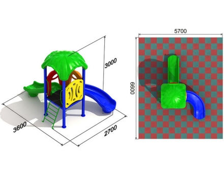 Детская площадка Кувшинка 3.2.2, фото 2