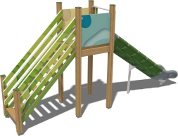 Детская горка Борей Papercut ГР101.00.1.1 для игровой площадки, фото 4