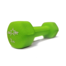Гантель неопреновая DB-201 2 кг, зеленая