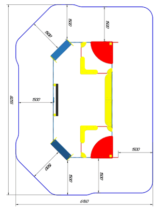 Песочный дворик ПС-88 для детской площадки, фото 4
