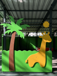 Теневой навес Жирафы ЛГТН-4,2х6-Ф-Ж для детской площадки, фото 5