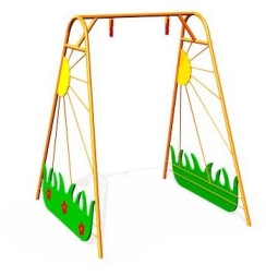 Детские качели Луг К007 с сидением К046 для игровых площадок, фото 2 Детские качели Луг К007 с сидением К046 для игровых площадок, фото 2