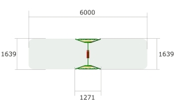 Детские качели Луг К007 с сидением К046 для игровых площадок, фото 4 Детские качели Луг К007 с сидением К046 для игровых площадок, фото 4