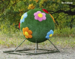 Топиари шар Поляна, h=190 см - газон Eco, фото 4