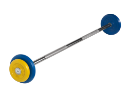 Штанга неразборная &quot;Barbell&quot; с цветными дисками d 25 мм, 12,5 кг
