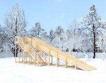 Зимняя горка Snow Fox (скат 10 м) без окраски