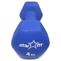 Гантель неопреновая DB-201 4 кг, темно-синяя