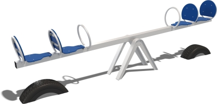 Качели-балансир 4х местные Квартет Fairytale КЧ003.00.2 для детской площадки, фото 2