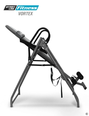 Инверсионный стол Vortex серо-серебристый с подушкой, фото 3