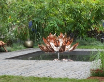 Медная скульптура Лотос Увеличенный размер