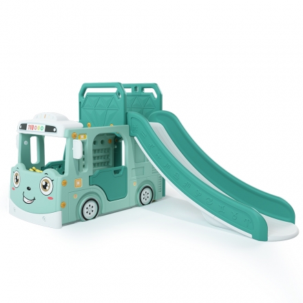 Горка + игровая зона &quot;Автомобиль&quot; PS-049-М ментол, фото 1