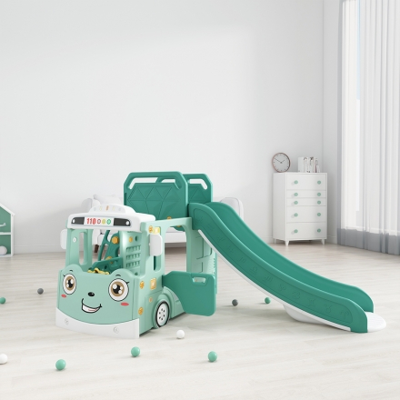 Горка + игровая зона &quot;Автомобиль&quot; PS-049-М ментол, фото 2