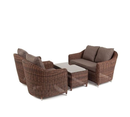 Зона 11 Кон Панна лаунж-зона из искусственного ротанга, цвет коричневый, фото 1