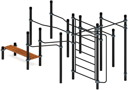 Воркаут ЛОВ 108 серый ВТ 102.13-03, фото 3
