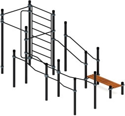 Воркаут ЛОВ 108 серый ВТ 102.13-03, фото 1