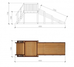 Зимняя деревянная горка “Зима wood” – 1, фото 6