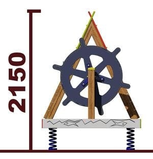 Беседка на пружинах Плот 06022 для детской площадки, фото 3