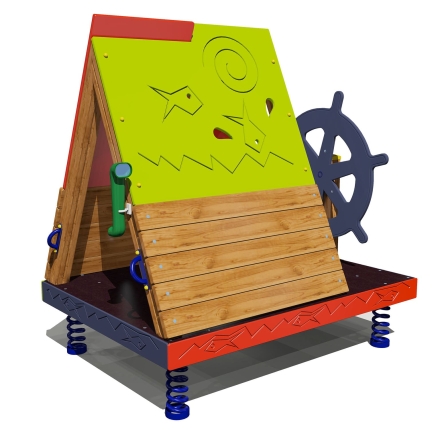 Беседка на пружинах Плот 06022 для детской площадки, фото 2