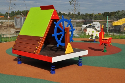 Беседка на пружинах Плот 06022 для детской площадки, фото 6