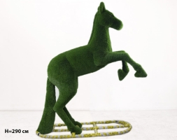 Топиари Конь на дыбах, h=250 см - газон Deluxe Green, фото 4