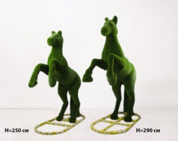 Топиари Конь на дыбах, h=250 см - газон Deluxe Green, фото 7